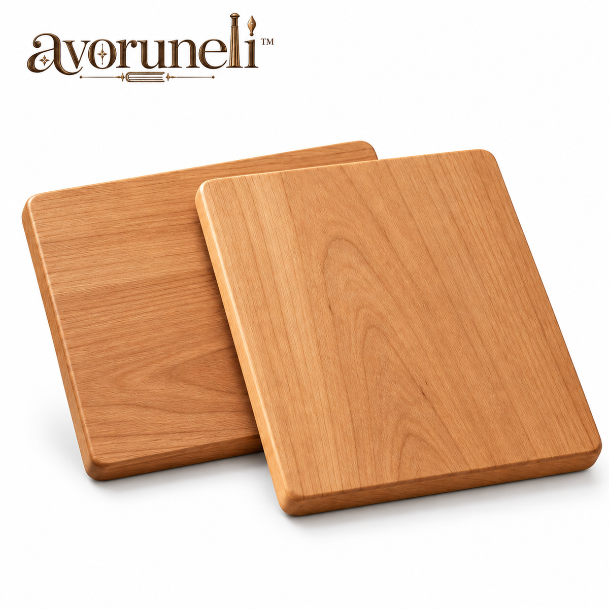 avoruneli™ SquareSet Pair of 10 × 7-Inch Wooden Bookbinding Pressing Boards